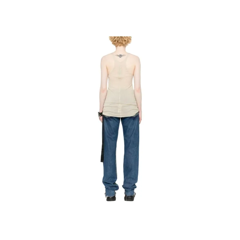 Rick Owens DRKSHDW Racer Back Cotton Tank Top-3