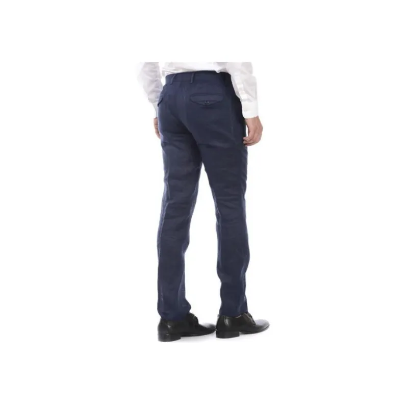 DANIELE ALESSANDRINI Casual Pants Men's Marine Blue-2