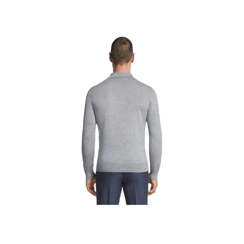 Ermenegildo Zegna Polo Shirts Men Gray-5