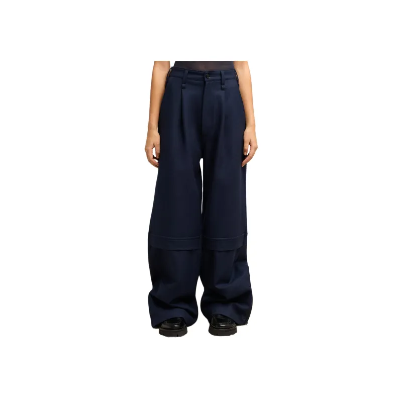 AMIPARIS Gabardine Cargo Trousers-2