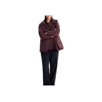 Columbia Waterproof And Windproof To Keep Warm Windbreaker Jacket Women's Dark Red