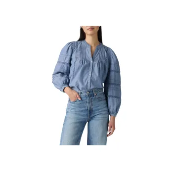 Levi's Shirt Women's Medium Blue