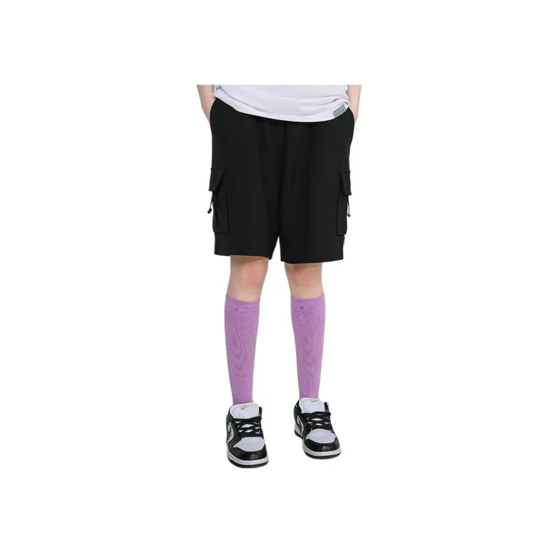 Heartboon Cargo Shorts Unisex Black-2