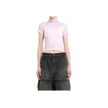 Balenciaga Shrunk T Shirt 'Light Pink/White'