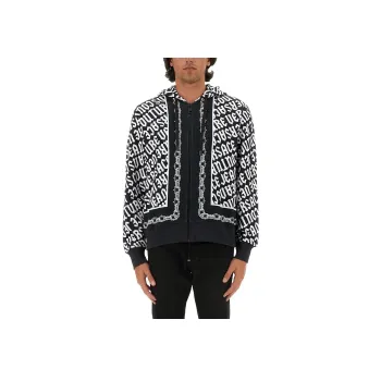 VERSACE JEANS COUTURE Zip up Cotton Hoodie