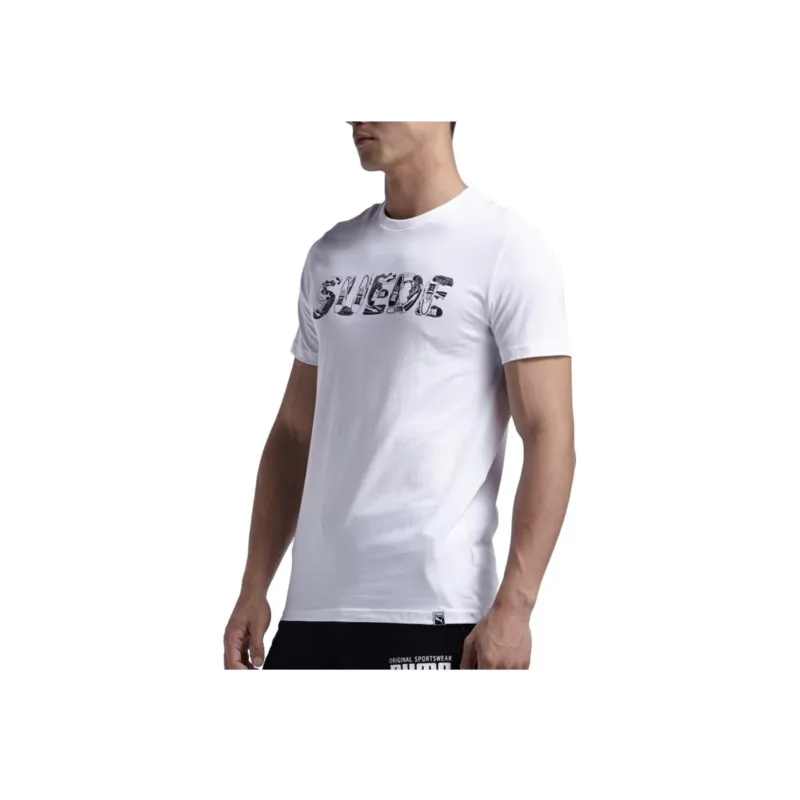 PUMA T Shirts Men White-1