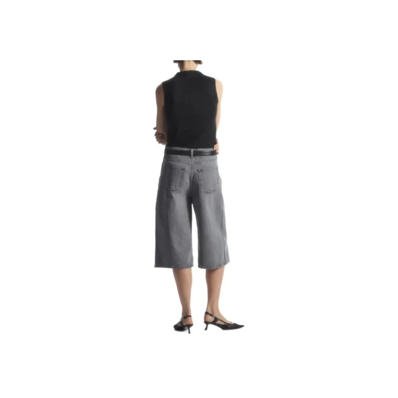 COS Denim Shorts Women's Washed Gray-2