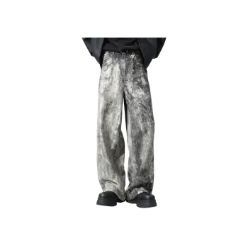 DANGERTIGER Knitted Sports Pants Unisex Wasteland Gray