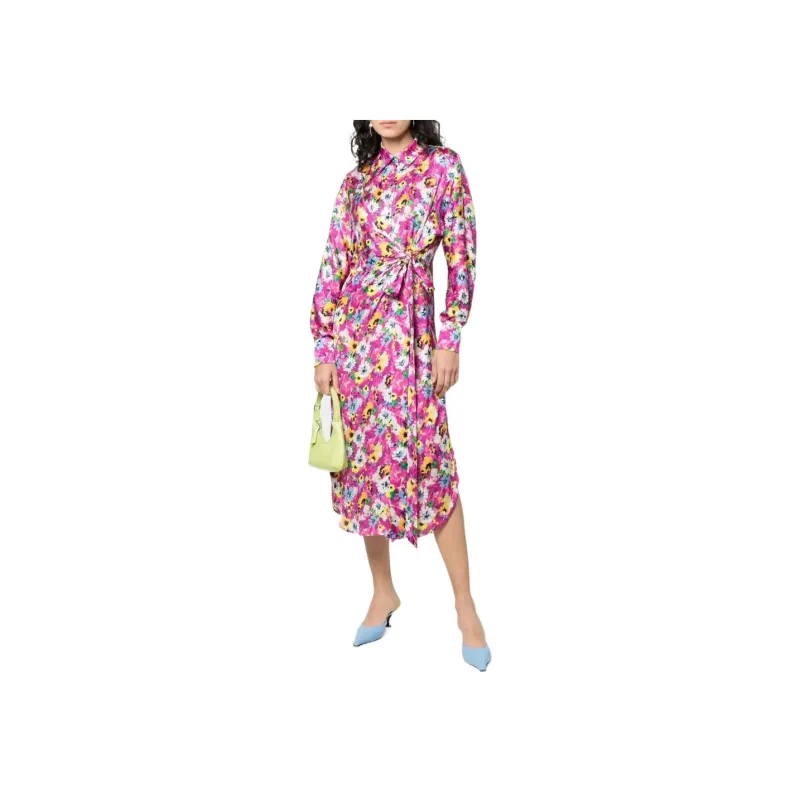 MSGM Long-Sleeved Dresses Women's Multicolor-1