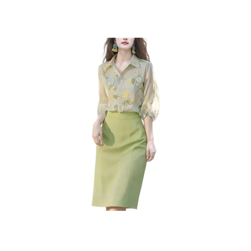 Wbwq Two Piece Skirt Sets Women's-0
