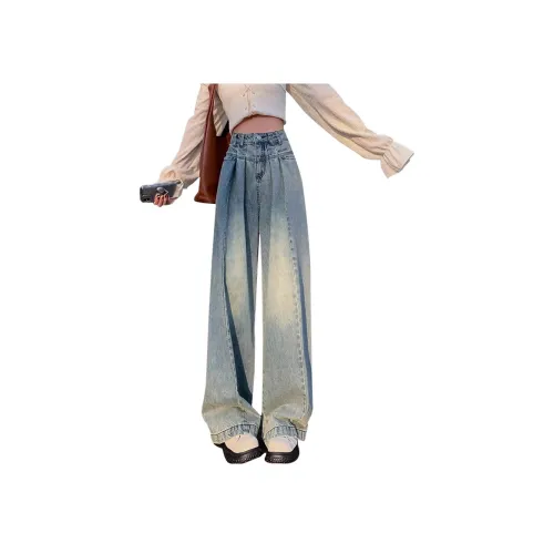 라샤벨 블루 여성 청바지