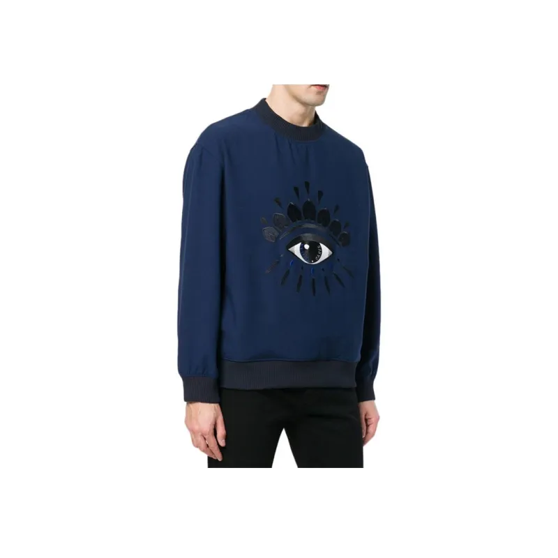 KENZO Sweatshirts Men Navy Blue-4