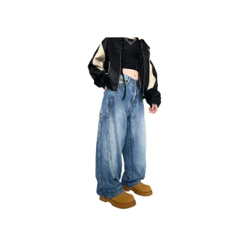 FAR BACK Jeans Unisex Washed Blue