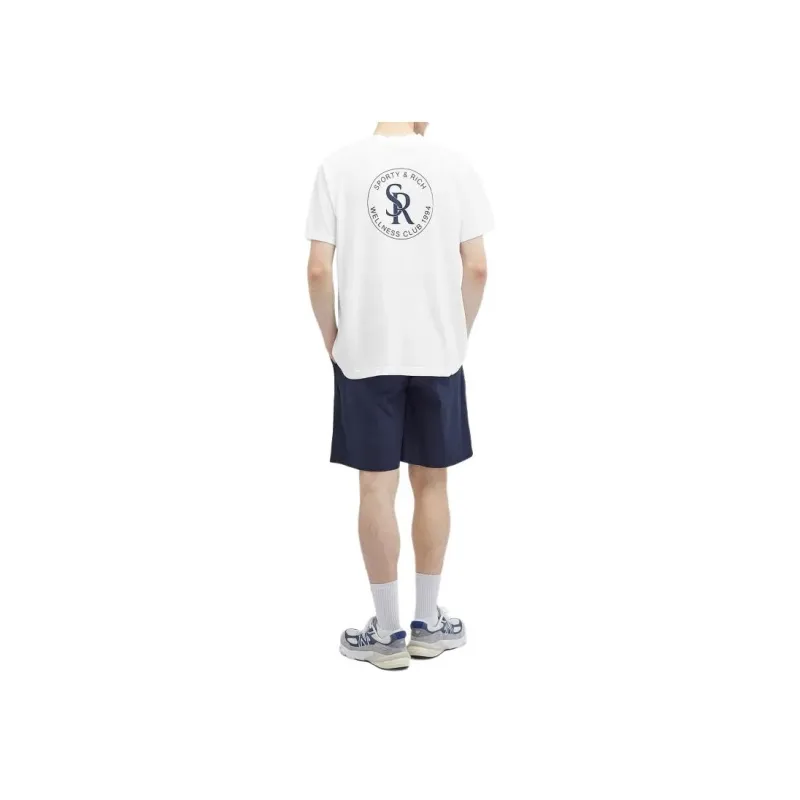 SPORTY & RICH Logo print T shirt-3