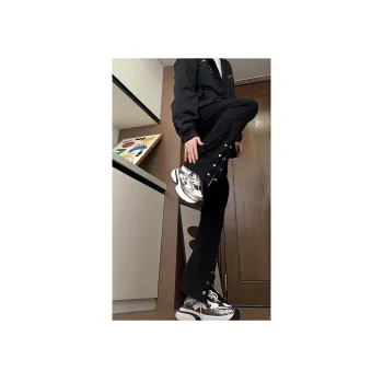 BENGEN Jeans Unisex Black