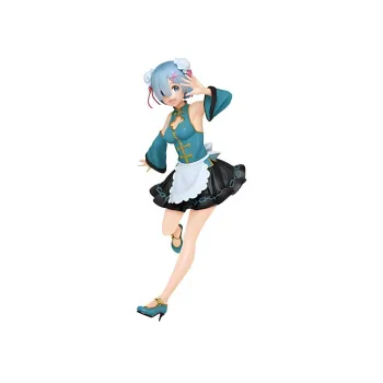 TAITO Rem From Scratch, Rem, Chinese Maid, Different Colored, Figure Bonus Gifts 23cm