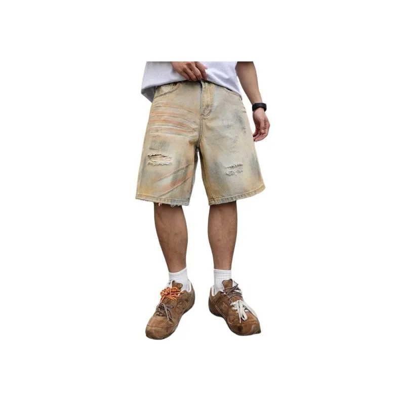 SONGS ALONG Denim Shorts Unisex Light Blue-0