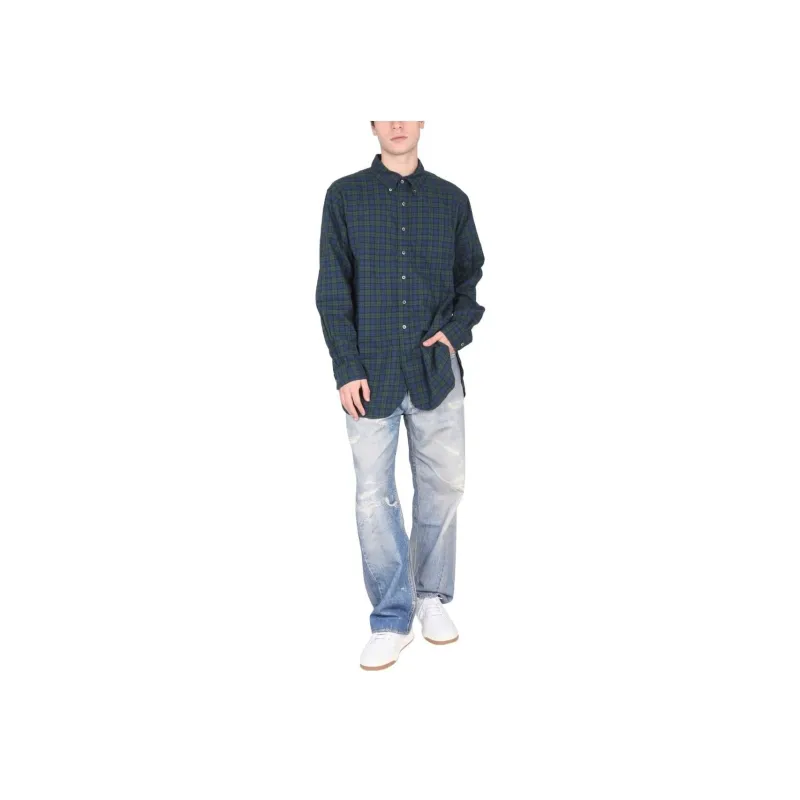 ENGINEERED GARMENTS Checked Oversized Shirt-2