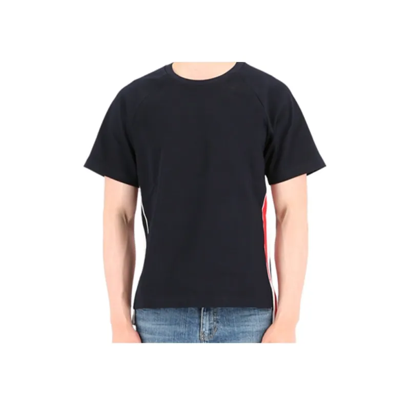 THOM BROWNE T Shirts Men Marine Blue-3