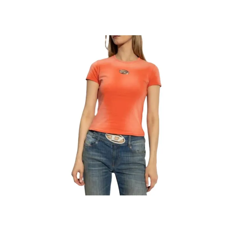 DIESEL T Shirts Women's Orange-1
