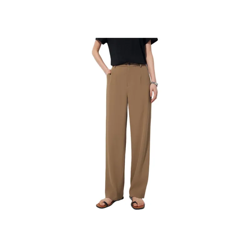 CHUMIAN Casual Pants Women's Black-9