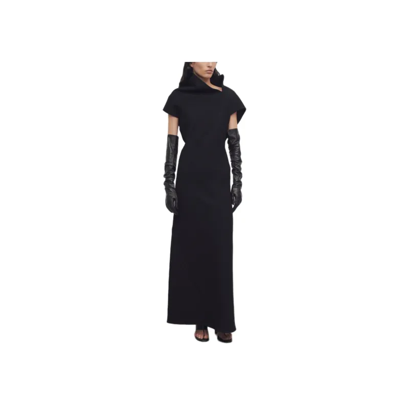 THE ROW SS24 Short-Sleeved Dresses Women's Black-2