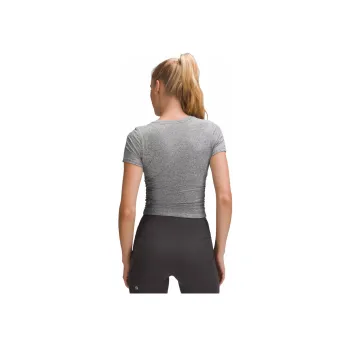 Lululemon License To Train Collection License To Train Tight Fit T Shirt Workout Clothing Women's Gray