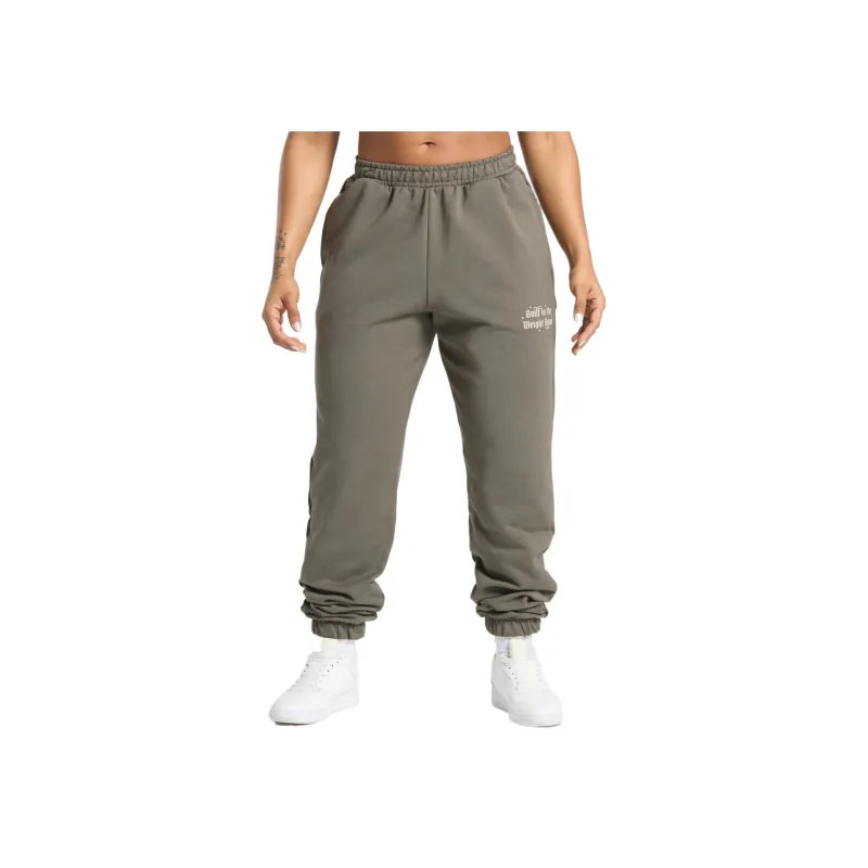 GYMSHARK Built In The Weight Room Joggers Knitted Sweatpants Women's Brown-0