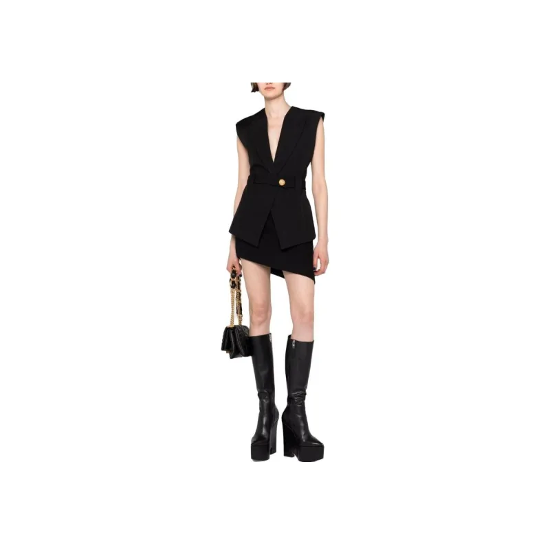BALMAIN Sleeveless Single breasted Jacket-1