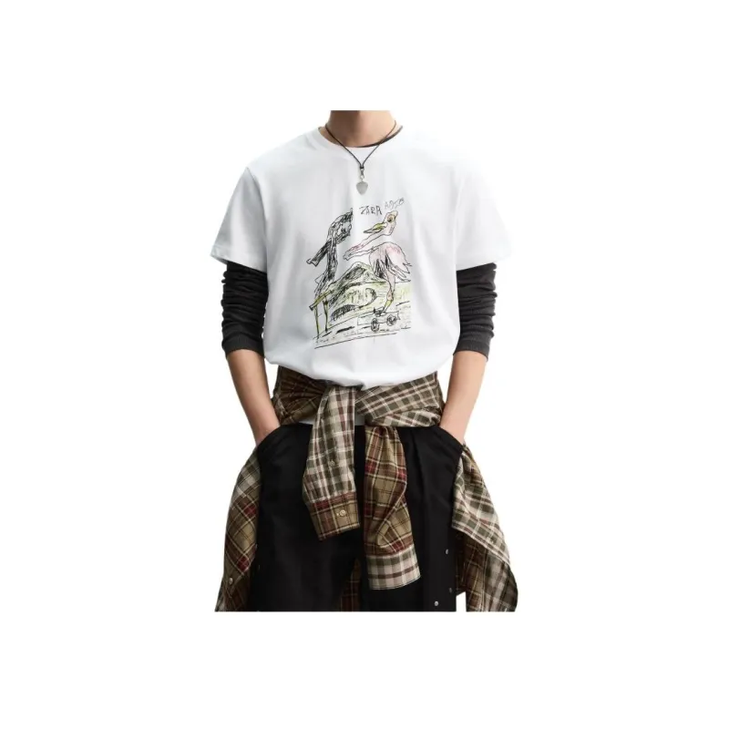 ZARA x ANDERSSON BELL ANDERSSON BELL Collaboration SS25 T Shirt Men's White-2