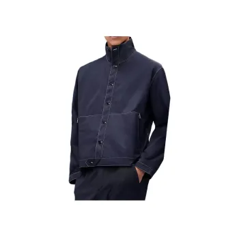 HERMES SS25 Jackets & Coats Men's Marine Blue