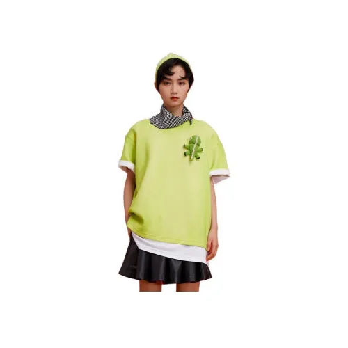 ANGEL CHEN 그린 여성 티셔츠