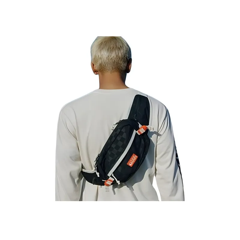 Vans Napapijri Collaboration Polyester Crossbody Bags Fanny Pack Unisex Black-3