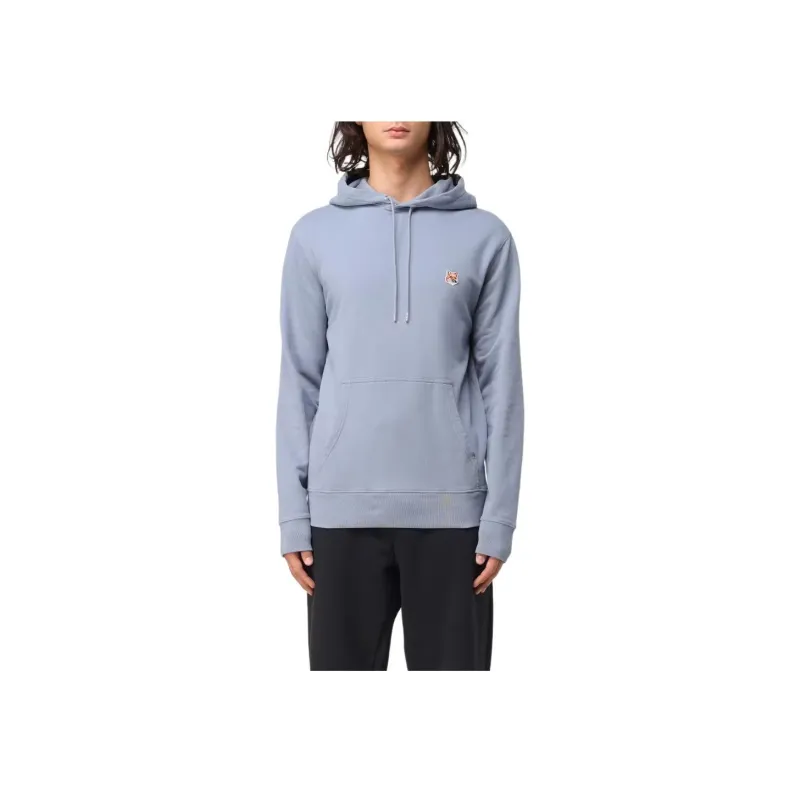Maison Kitsuné Fox Head Patch Drawstring Hoodie-2