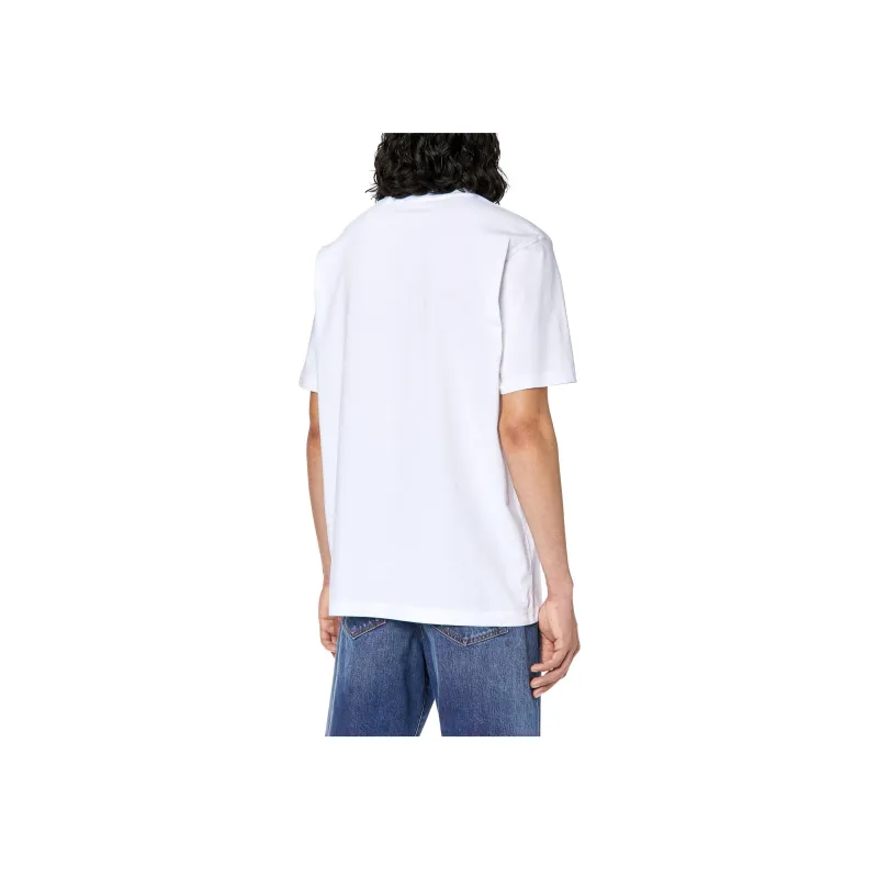 DIESEL Destroyed Logo Print T shirt-4