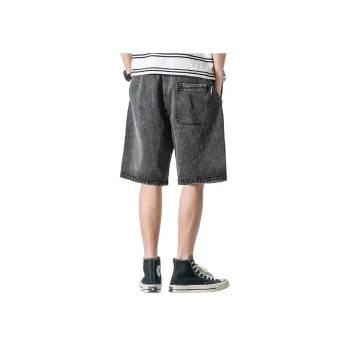 WOOD SOON Denim Shorts Men's Washed Black