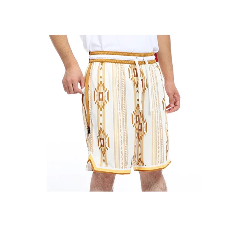 Nike Basketball Shorts Men Wheat Yellow-4