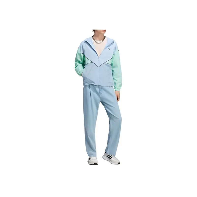 Adidas Originals Jackets Men Pink/Blue-3