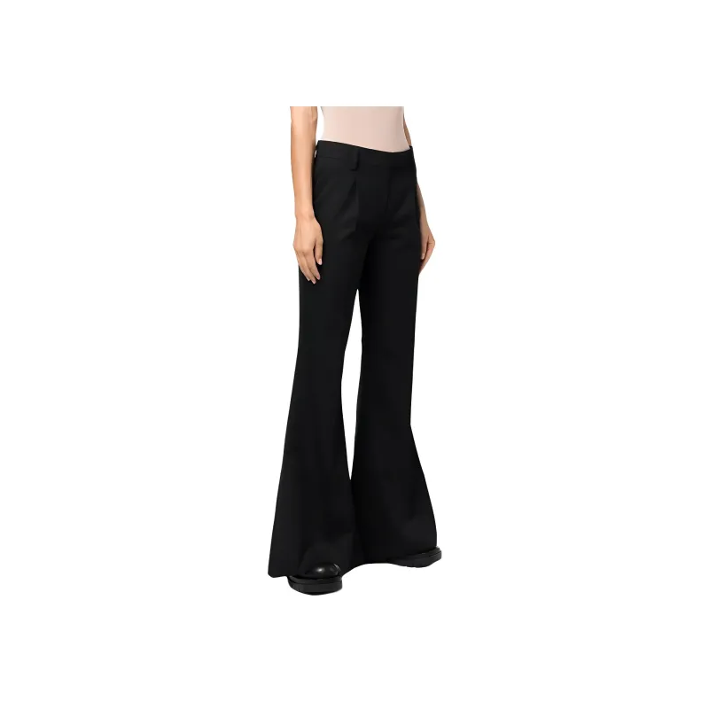 PRADA Logo-Plaque Cropped Tailored Trousers-1