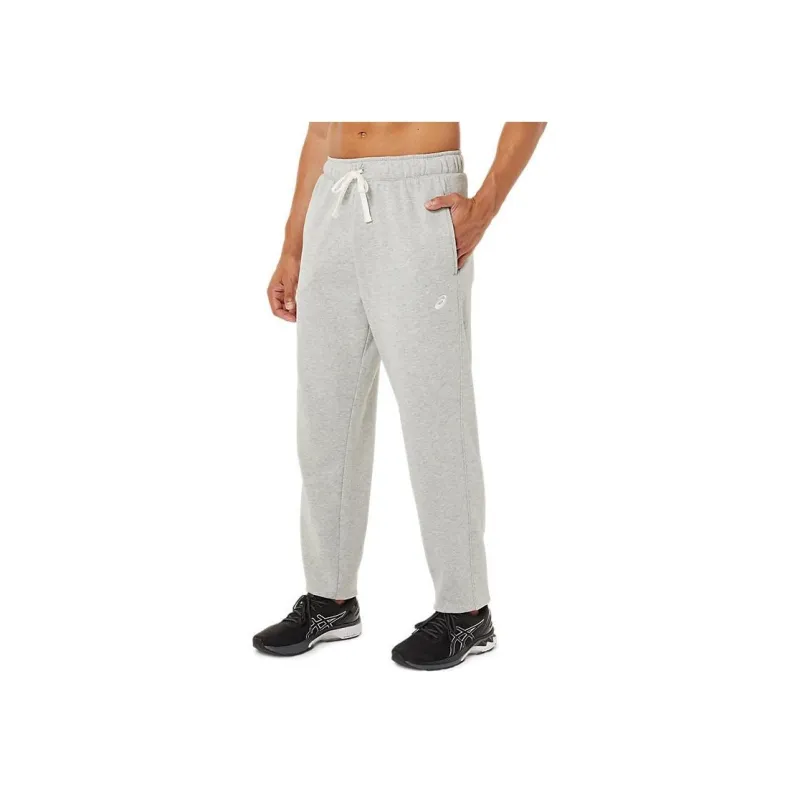 Asics Fleece Tapered Pant Knitted Sports Pants Men's Gray-3