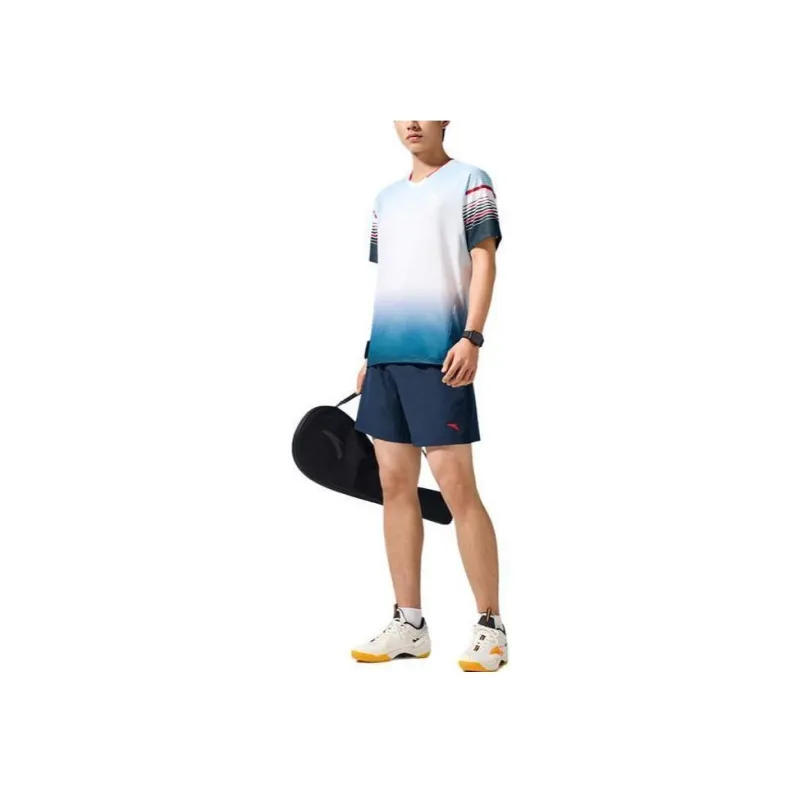 ANTA Casual Sportswear Men Pure White+Midnight Blue-0