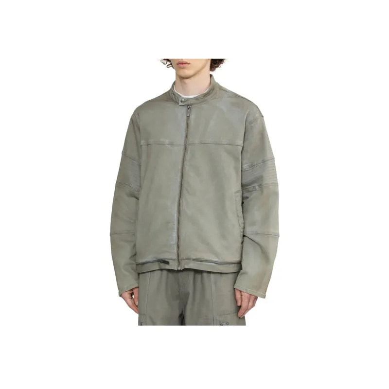 Izzue Band collar Cotton Jacket-3