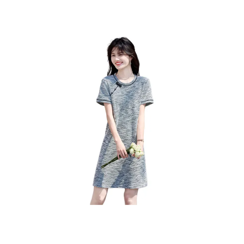 Still Quiet Short Sleeved Dress Women's-0