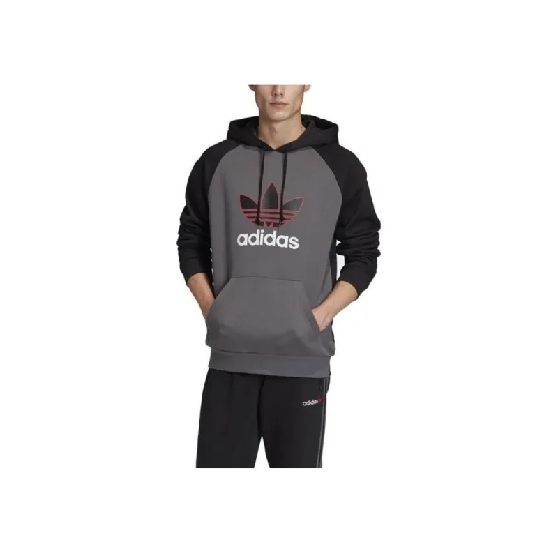 Adidas Originals 2.0 Linear Overhead Hoodie Sweatshirt Men's Dark Gray-2