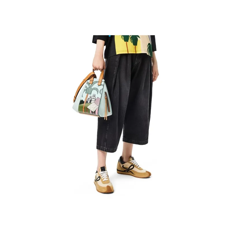 LOEWE Hammock Calfskin Hammock Bag Handbag Shoulder Bag Crossbody Bag Women's Mint/Multicolor-5