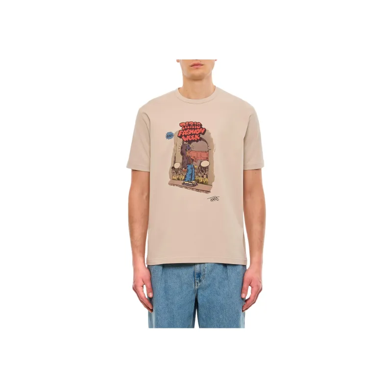 JUNYA WATANABE Paris Fashion Week Graphic Printed Crewneck T Shirt-0