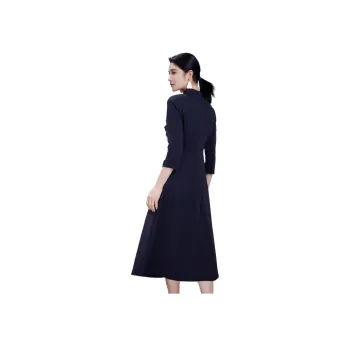 BBLLUUEE Long Sleeved Dress Women's Ink Black