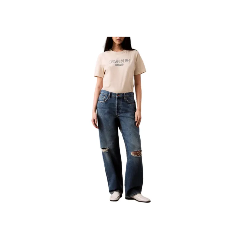 CALVIN KLEIN Jeans Europe Version Women's Medium Blue-0