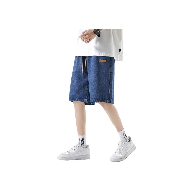 GROW DATE Denim Shorts Unisex Gray-10