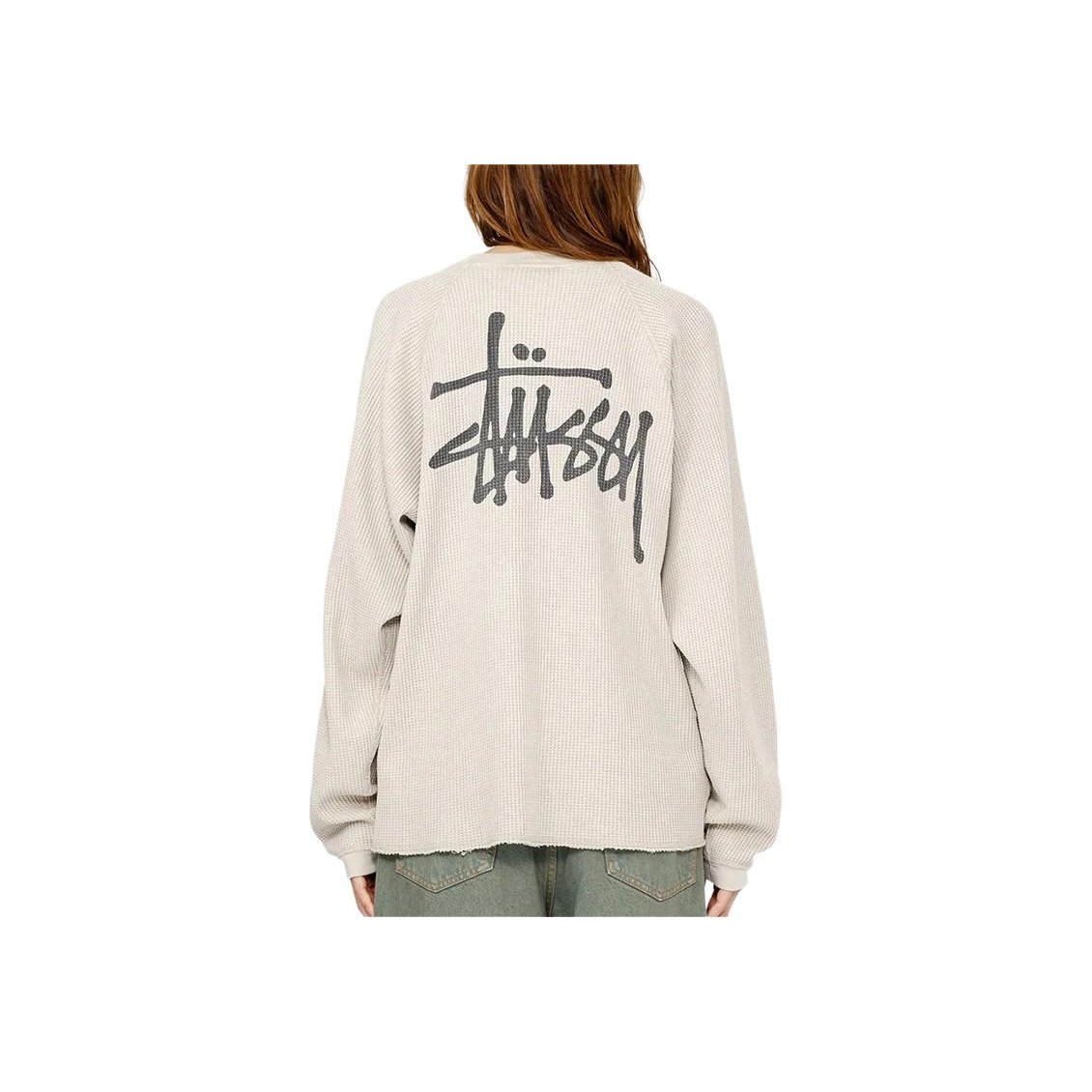 人気 ☆STUSSY☆ RAGLAN THERMAL LS CREW SAND Stussy】 正規品☆ Raglan Thermal LS Crew Sand
